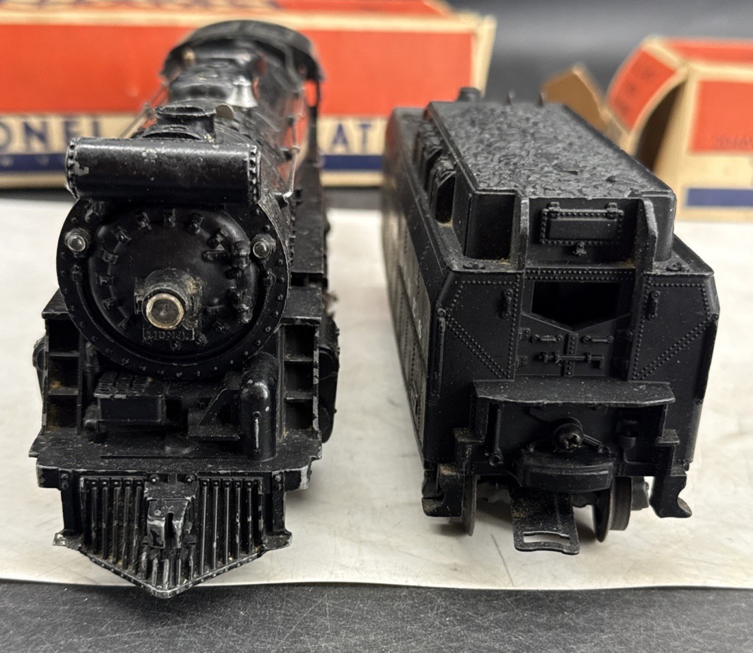 Lionel No. 2065 Steam Locomotive and 2046W Whistle Tender Boxed Postwar Runs