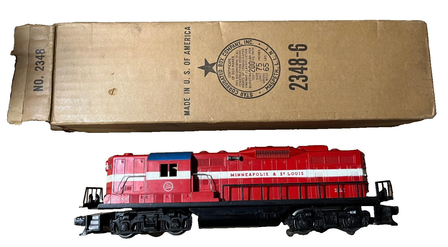 Postwar Lionel 2348 GP 9 Diesel Engine with Original Box (M.St.L) 1958-59