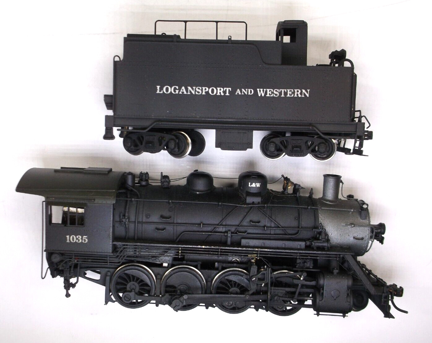 HO Hallmark brass SLSF class 1306 2-8-0 steam engine in original box (lot BB475)