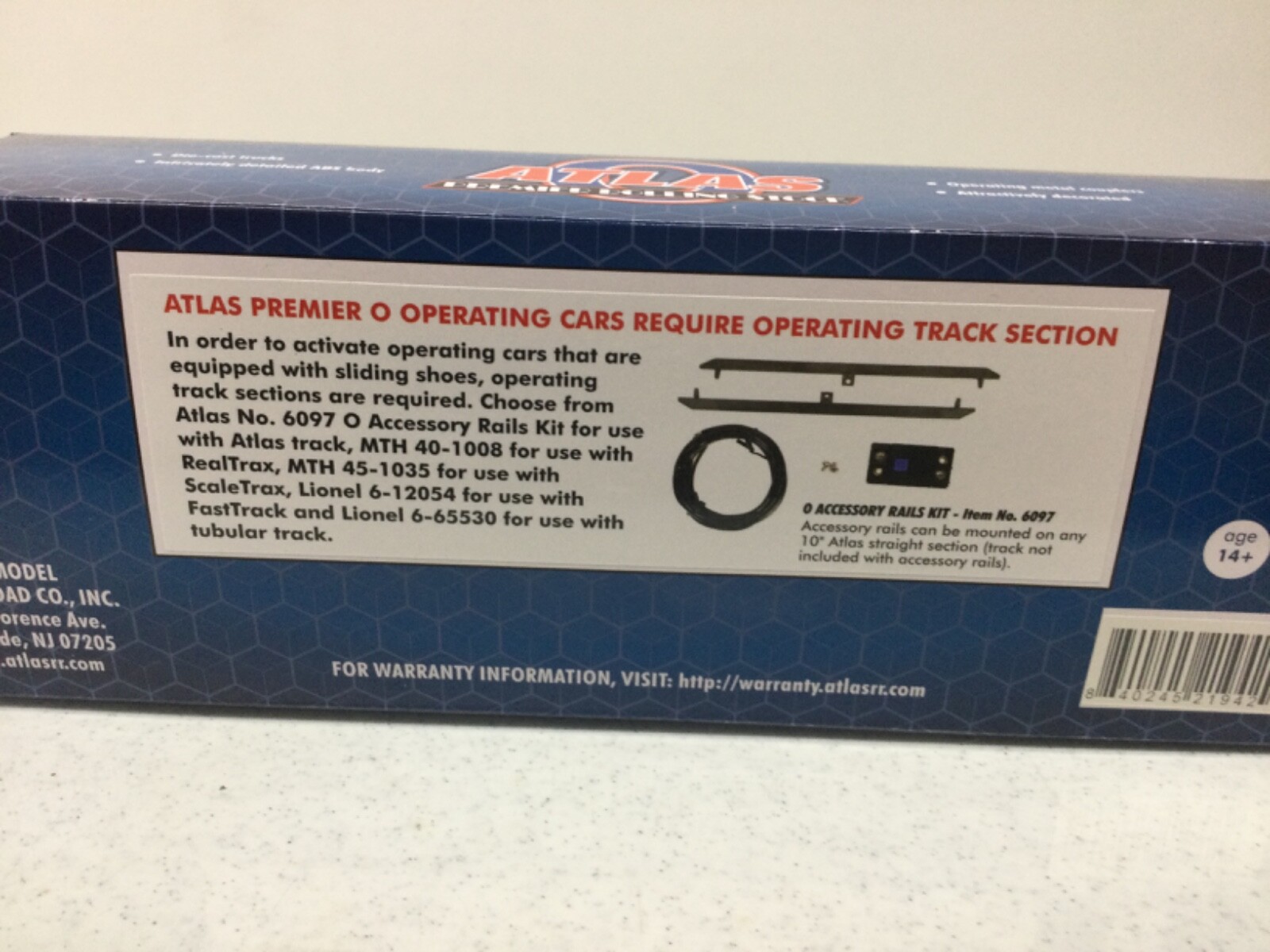 Atlas #3001161 Alaska R.R. Operating Log Dump Car 3 Rail NEW O Scale