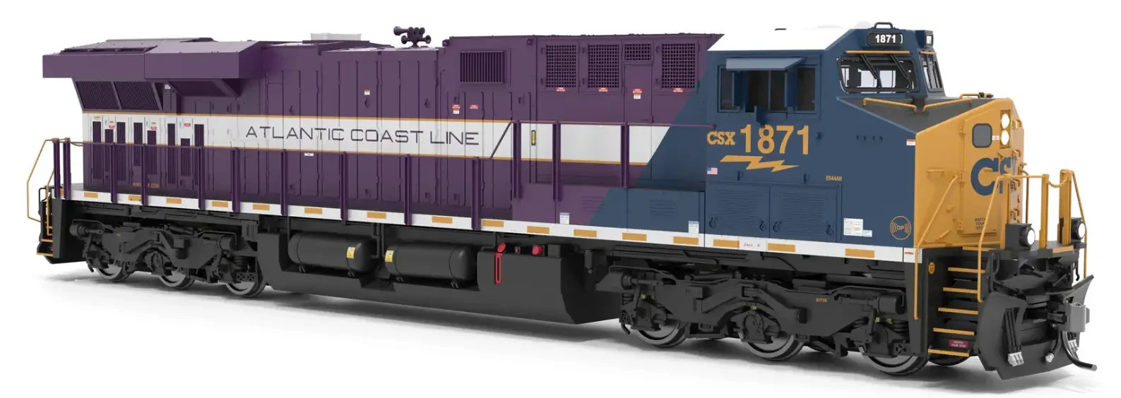BROADWAY LIMITED HO GE ES44AC DC/DCC/SOUND/SMOKE CSX/ACL #1871 PN 9860