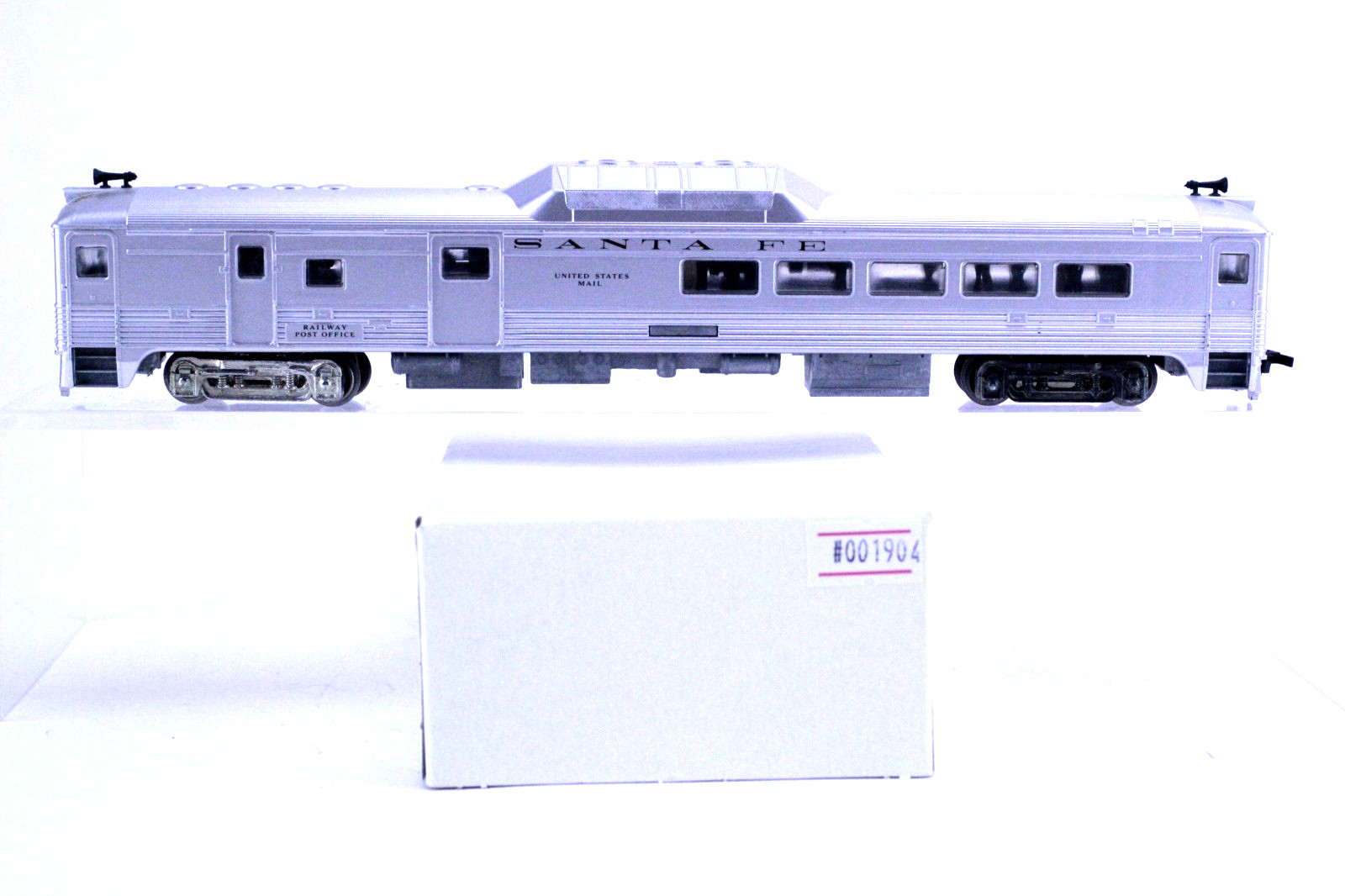 Athearn HO Scale Santa Fe US Mail Car RDC-3 Baggage RPO DC Powered Locomotive