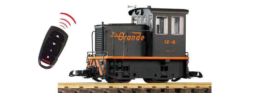 Piko 38513 G Scale D&RGW 25-Ton Diesel 24 Battery R/C Sound