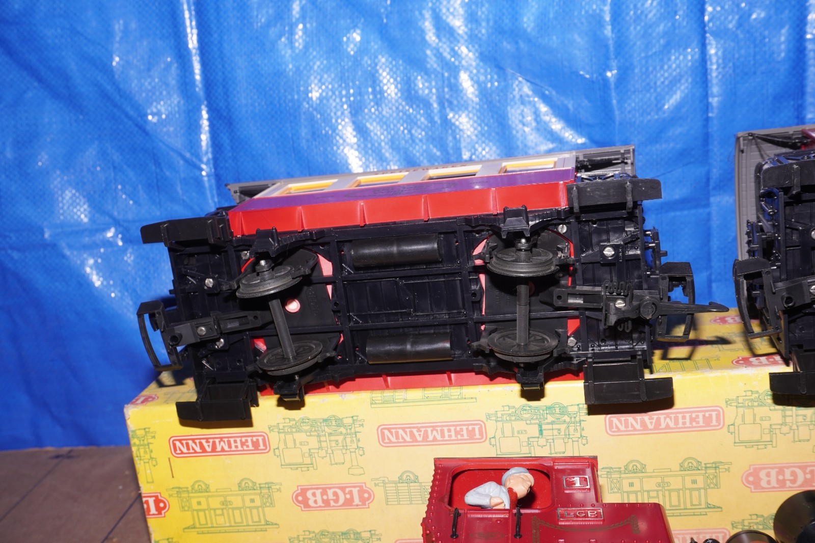 LGB G Gauge Steam Locomotive Set Stainz 1-2 Cars + Track “100 Years Lehmann” OVP
