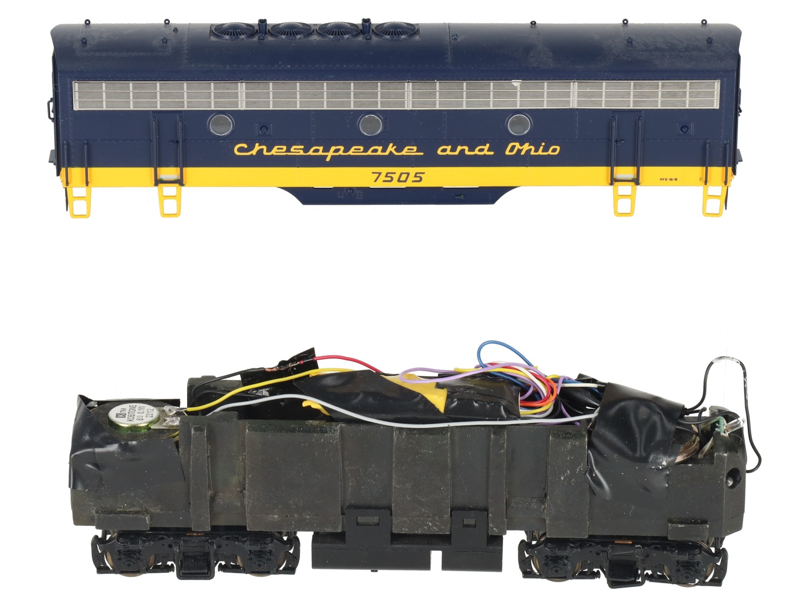 InterMountain 49519WD-01 HO Scale C&O EMD F-7B Diesel B Unit #7505 w DCC & Sound