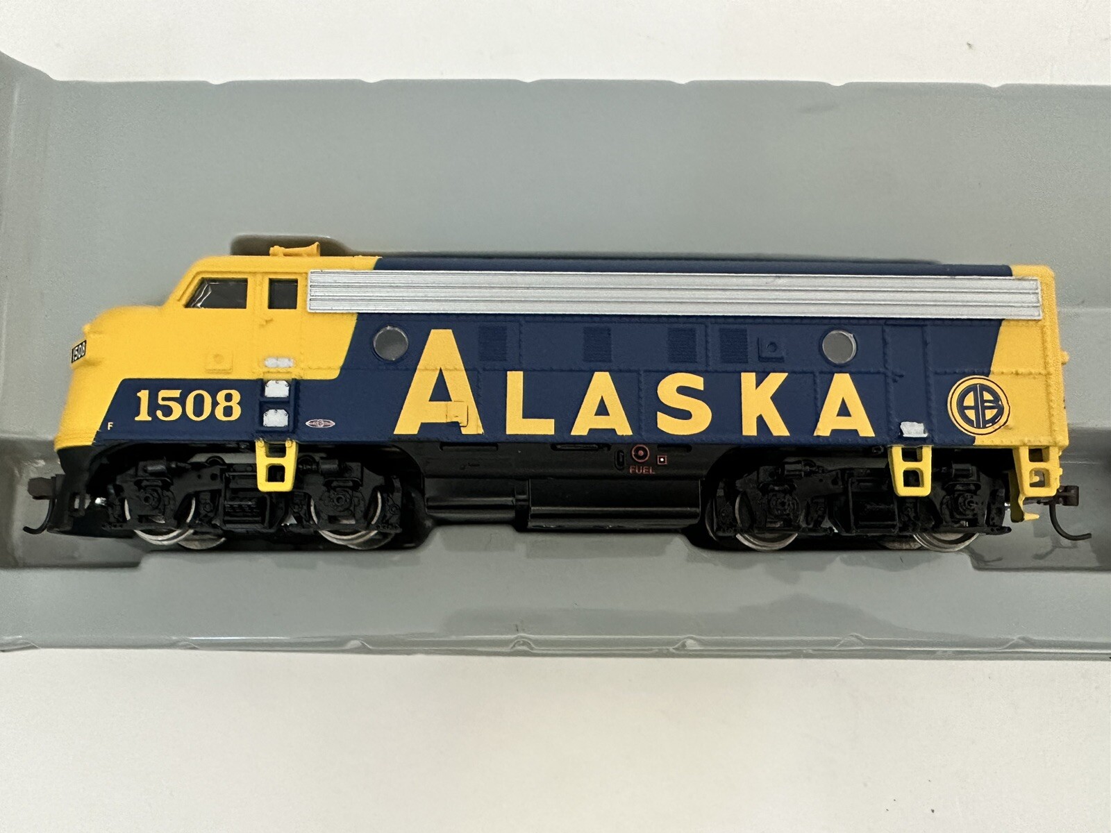 Athearn HO 8033 F7A/F7B Set ARR Alaska A-Powered B-Dummy DC #1508,1517