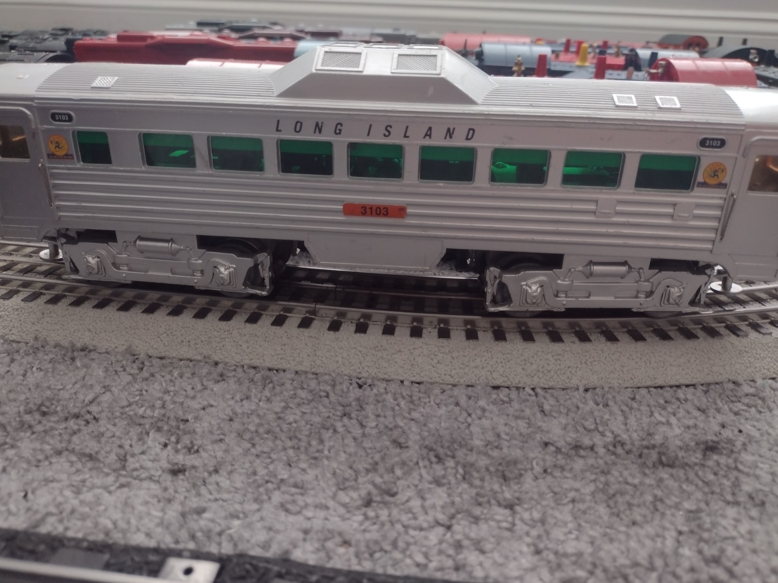 RMT O Gauge LIRR #3103 EMU Powered Railcar 3-Rail Analog Lights