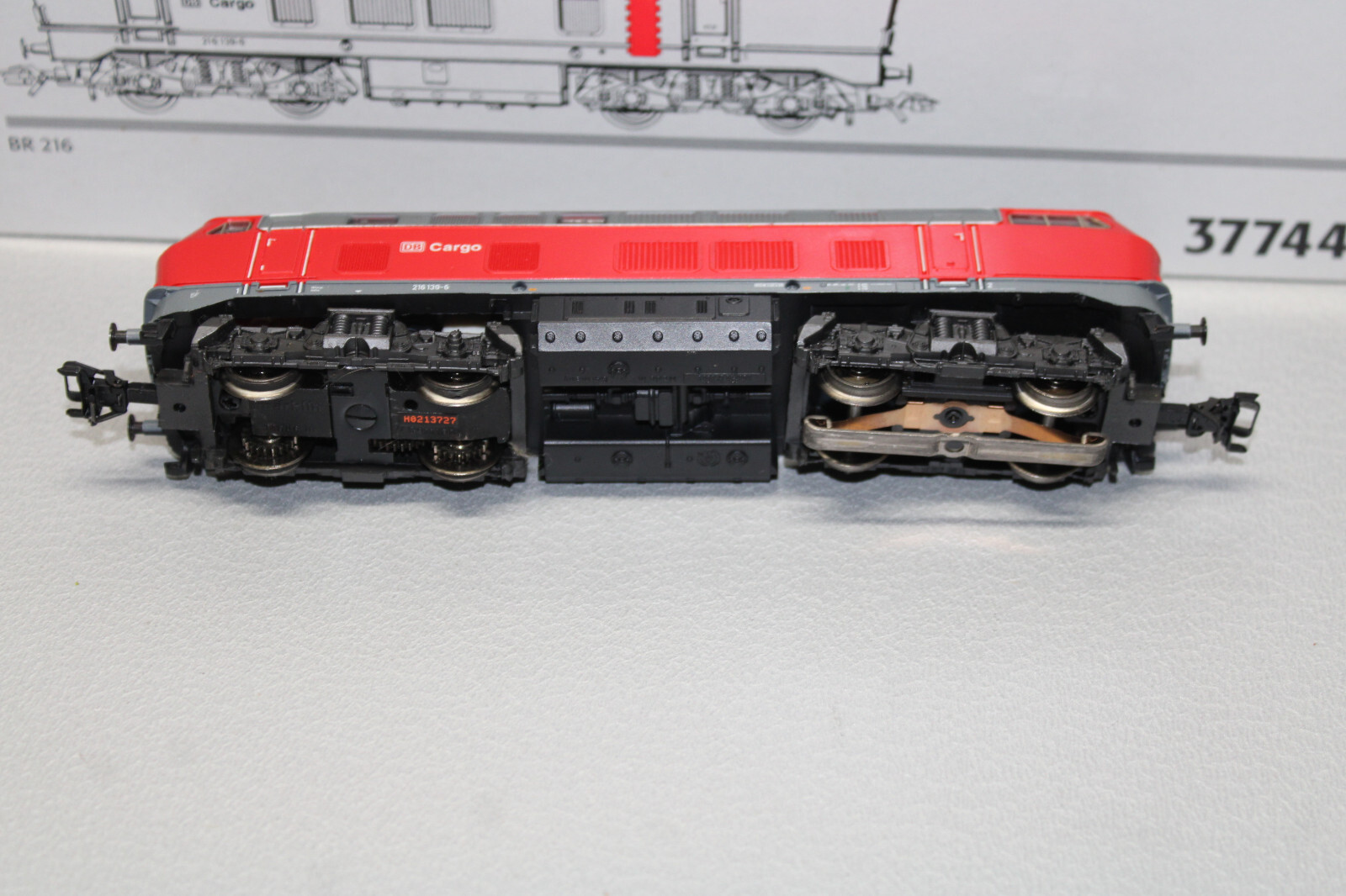 Märklin 37744 Digital Diesel Locomotive Series 216 139-6 DB Cargo Gauge H0 OVP