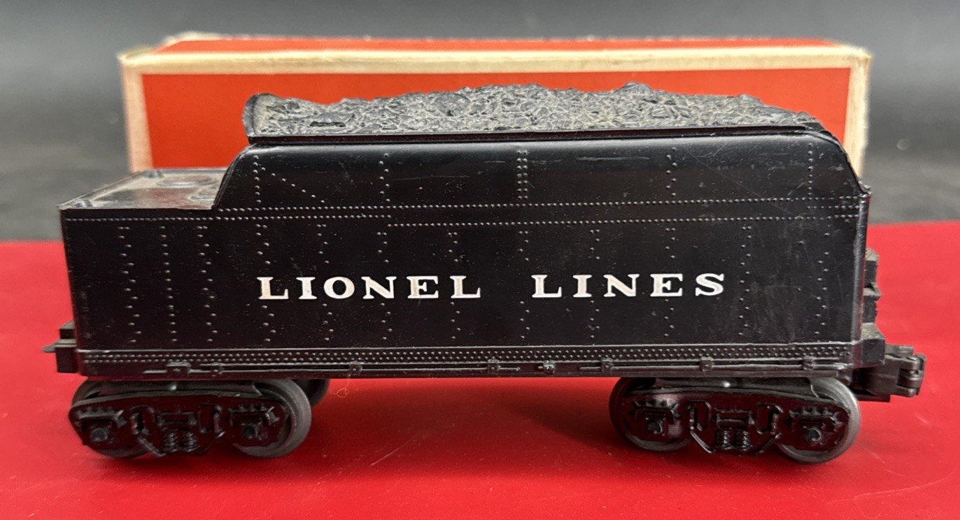 LIONEL POST WAR “O” No. 6066T TENDER 1952 ORIGINAL BOX Nice Shape Crisp Box