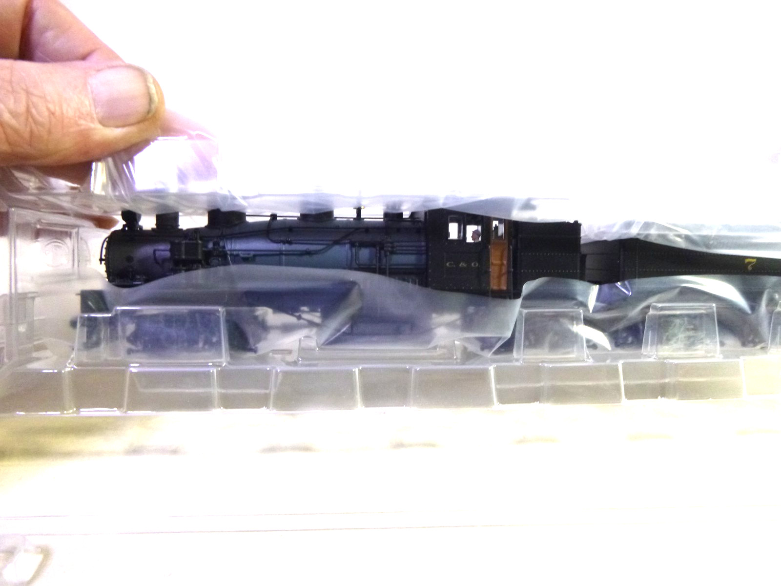 HO-BROADWAY LTD. CLASS D 4 TRUCK SHAY -C& O #7 DC/DCC /PAR 4 SOUND/SMOKE