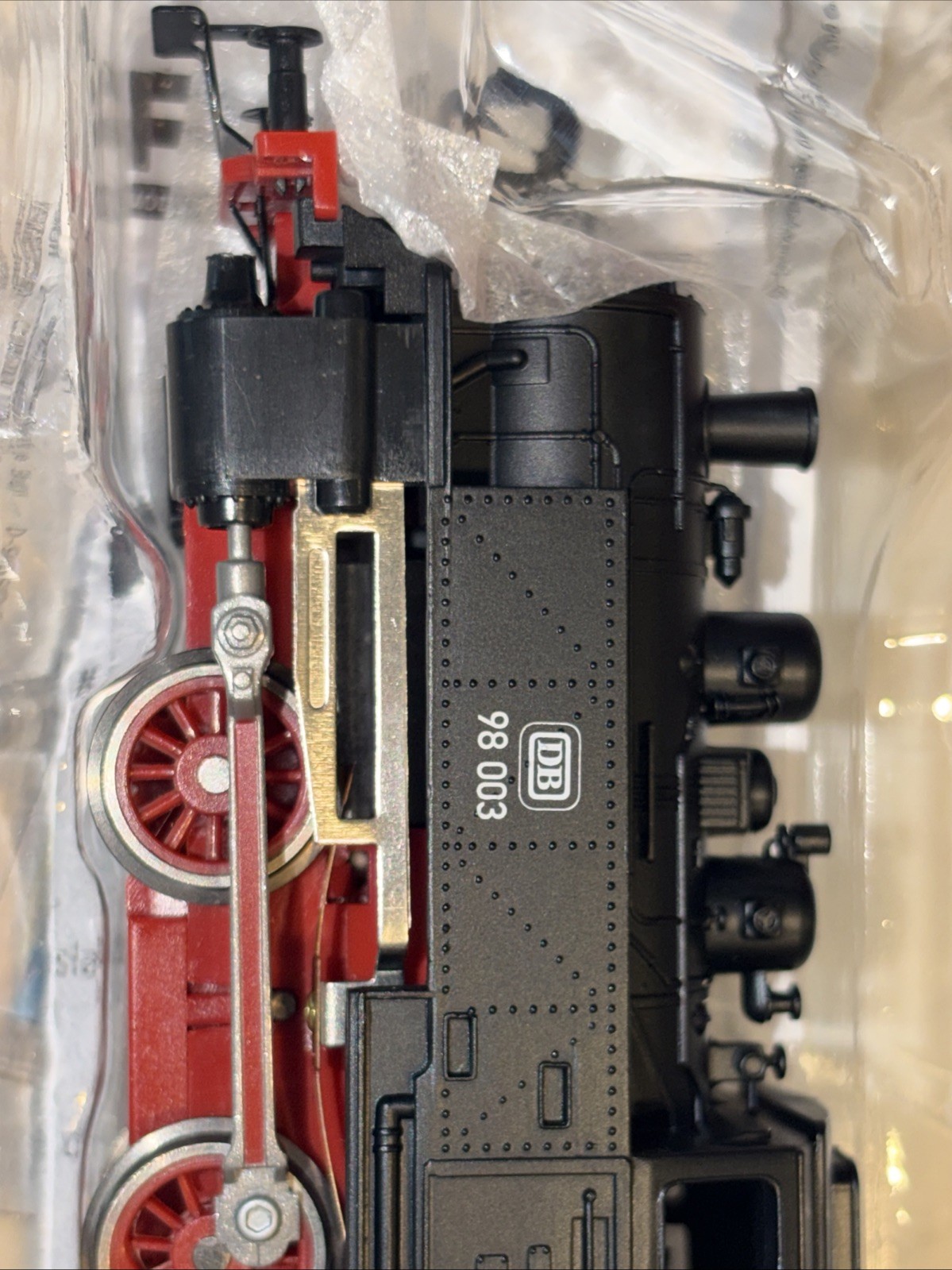 PIKO 50500 BR 98 003 Steam Locomotive DB Black Red Frame
