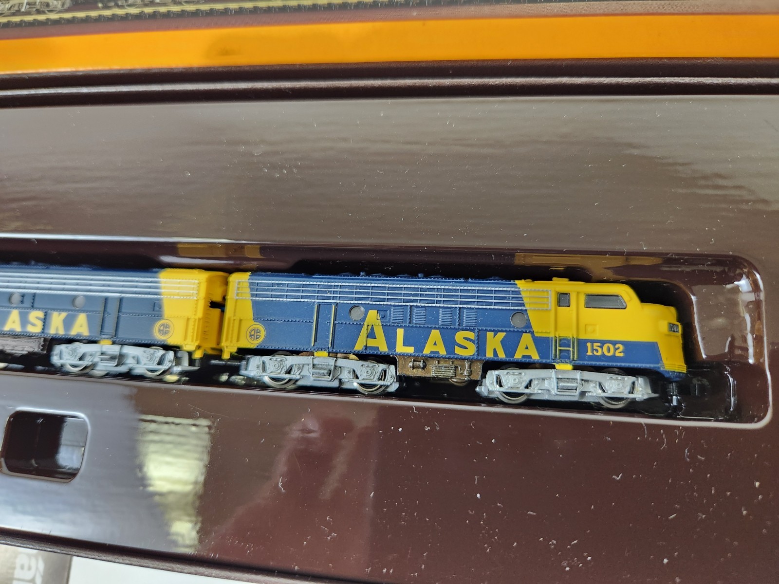 Marklin Mini-Club 8819 F7 A/B/A Engine set Alaska Z Scale With Original Box!!