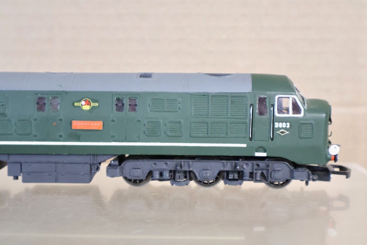 SILVER FOX MODELS KIT BUILT BR WARSHIP CLASS 41 DIESEL LOCO D603 CONQUEST ol