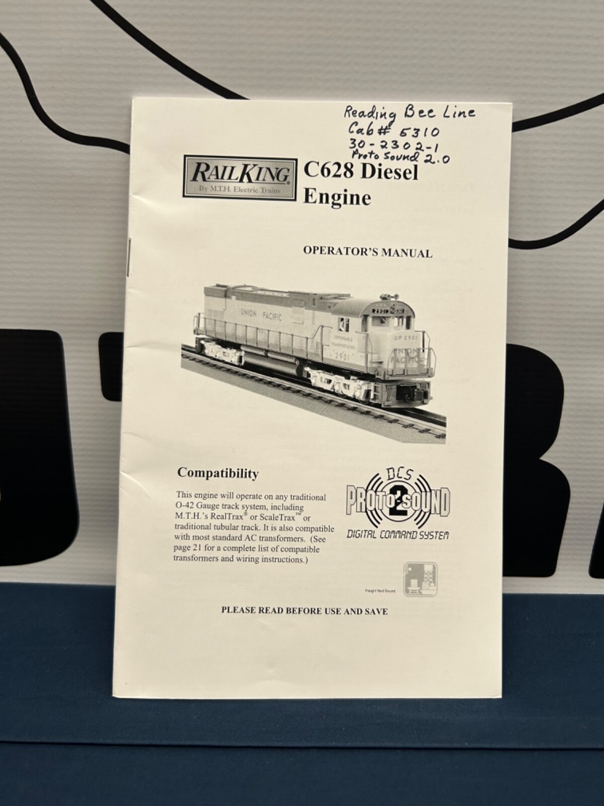 Mth Railking C628 Diesel Engine w/ Protosound 2 Manual