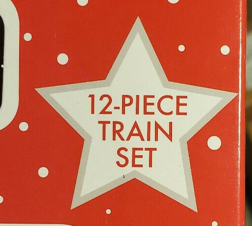 Disney Mickey Mouse Christmas Holiday Express 12 Pc Train Set Red Age 8+