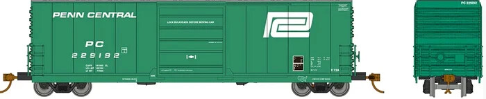 Rapido HO Evans X72A Box car: Penn Central Large Logo – 6-Pack