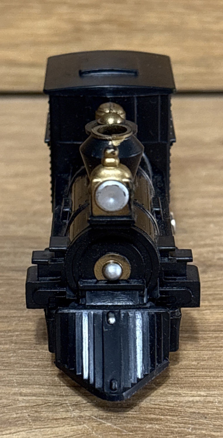 Vintage Locomotive Train Scale Model Toy Black Made in Hong Kong Untested