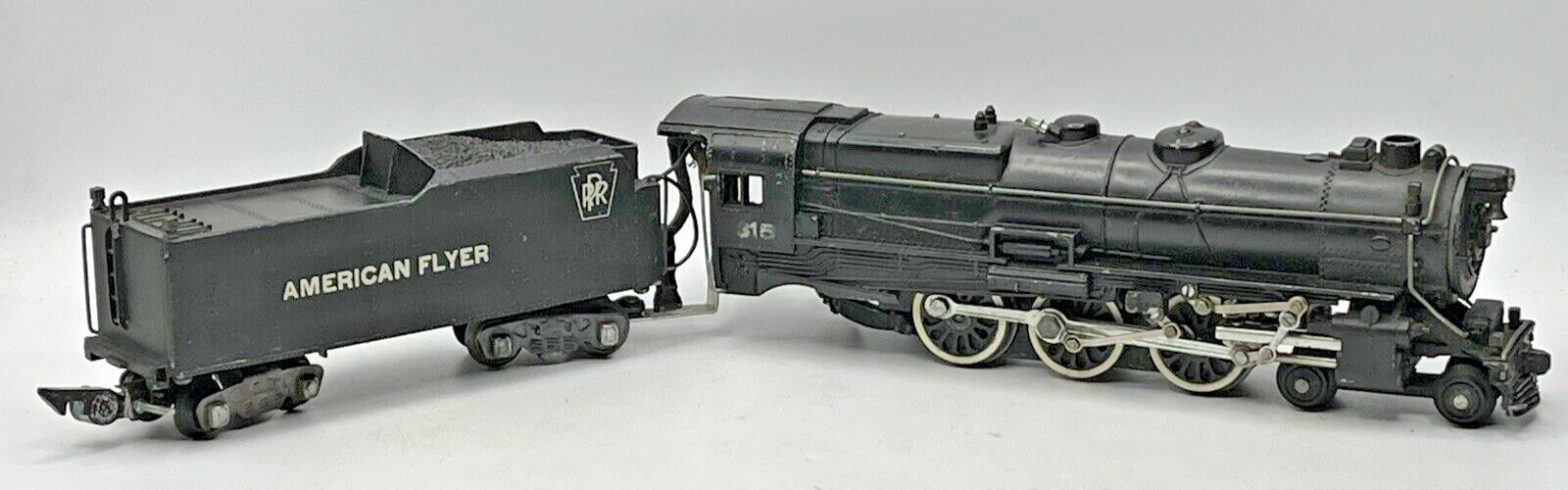 Gilbert American Flyer S Gauge #315 Pacific Locomotive & Tender 1952 Only Runs