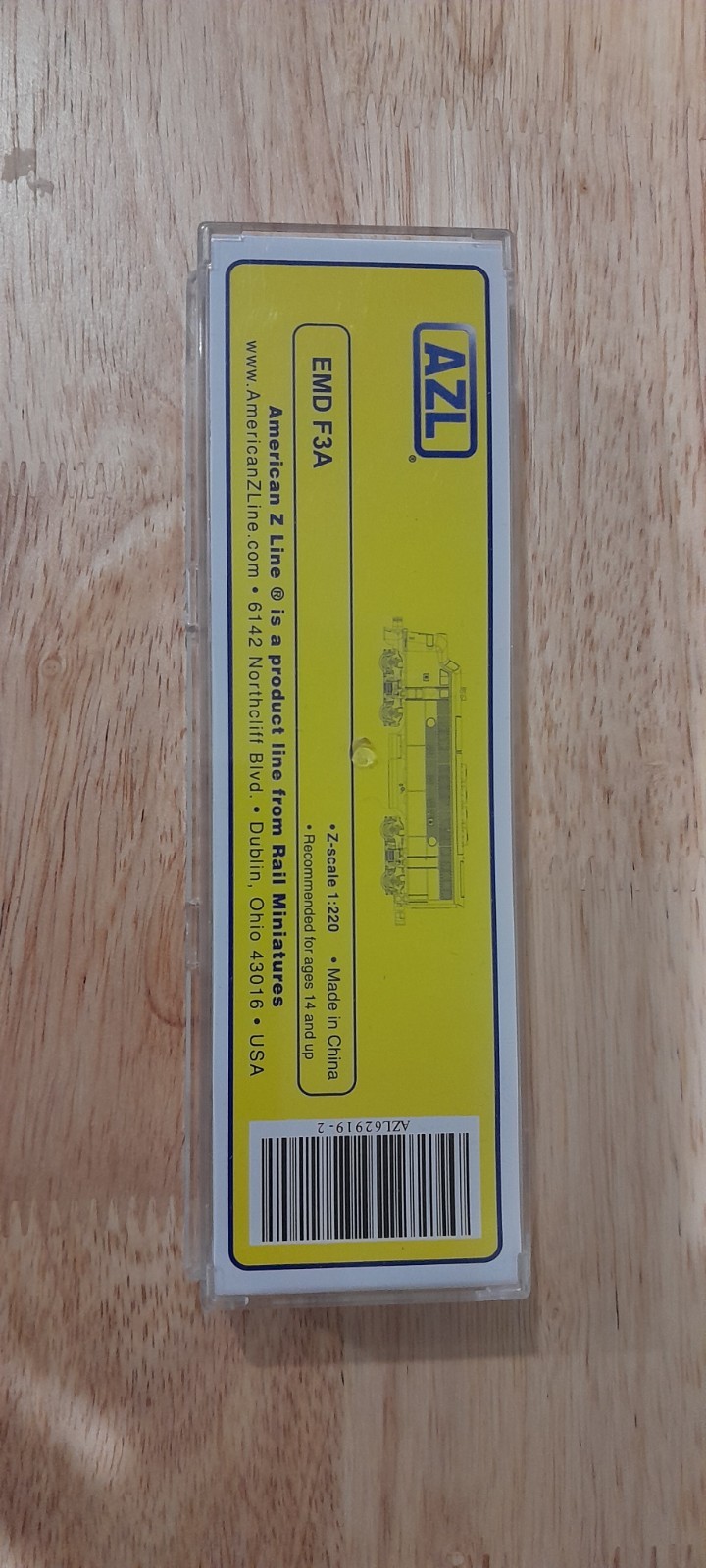 AZL Z Scale Engine EMD F38 CNJ 58 *New In Box*