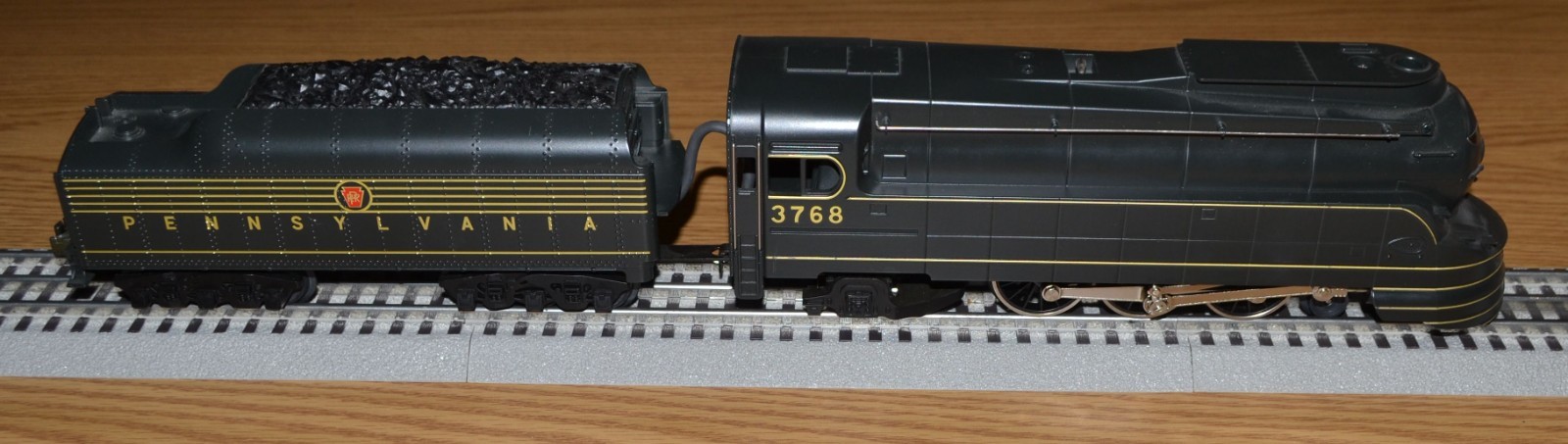 Rail King MTH Pennsylvania #3768 K4s Torpedo 4-6-2 O Locomotive 30-1118-1 VIDEO