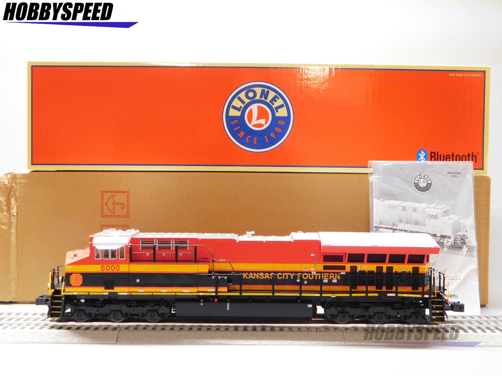 LIONEL BTO KANSAS CITY SOUTERN LEGACY ET44AC DIESEL ENGINE O GAUGE 2533481 NEW