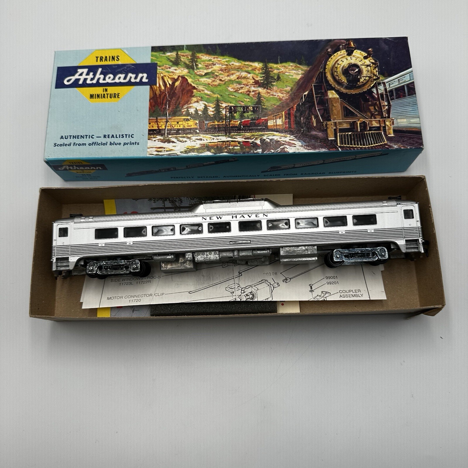 NIB Athearn HO RDC-1 New Haven Dummy #2072 w/ Box & Instructions
