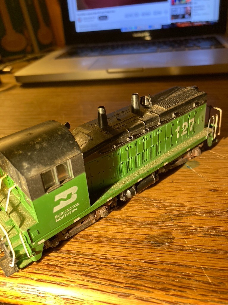 Athearn HO Scale Burlington Northern Locomotive #127 Untested Train Vintage