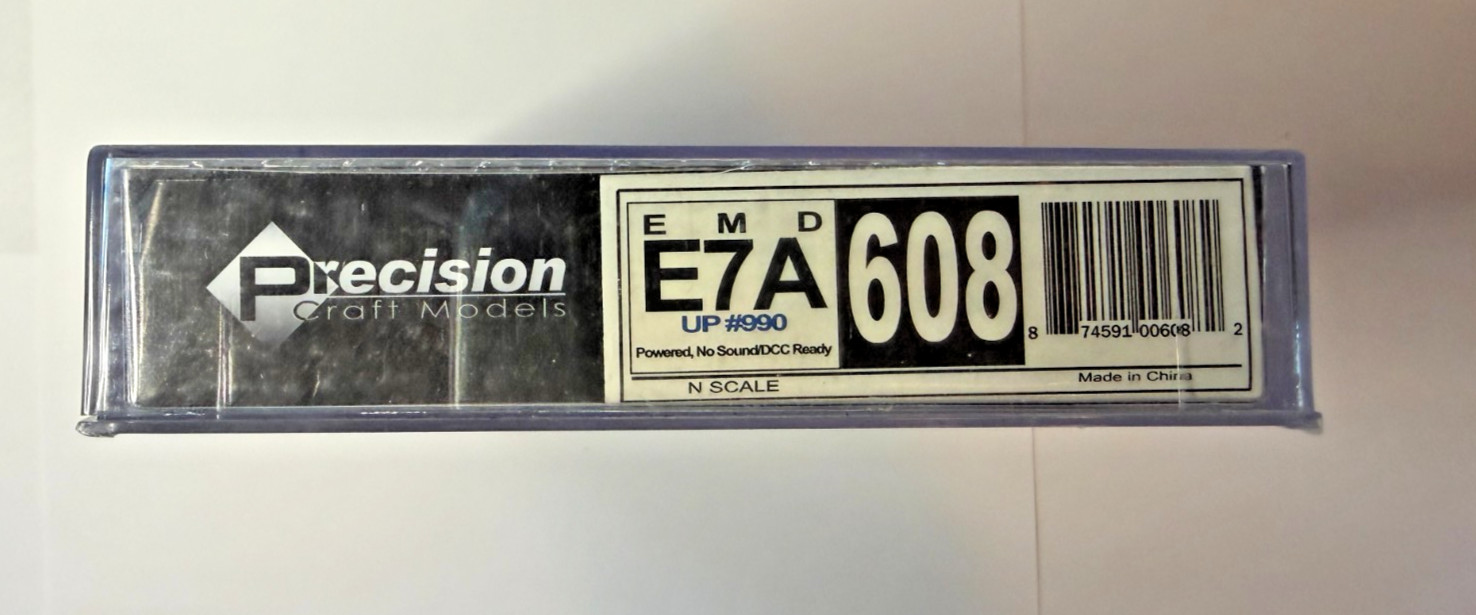 Precision Craft Models N Scale Train EMD E7 E7A 608 Union Pacific
