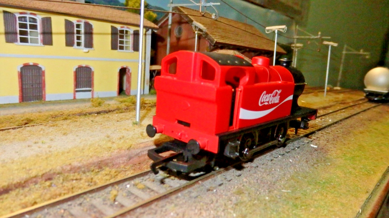 Hornby Steam Locomotive Red And Black Coca Cola