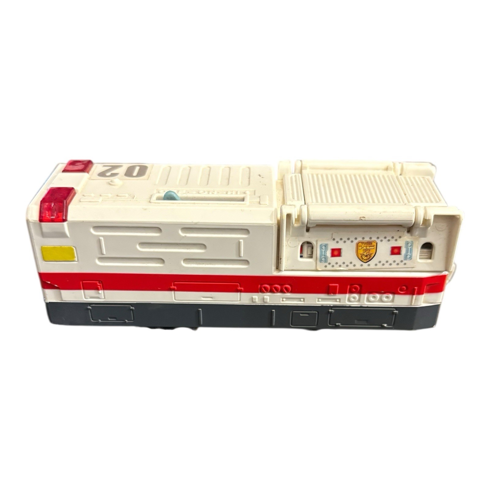TOMY Plarail Hyper Guardian Ambu-Liner HGS-04 Train Car 2008 White Red Untested