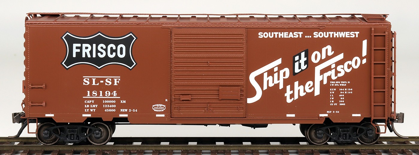 InterMountain Railway HO Frisco Line 40′ PS-1 Boxcar 45465