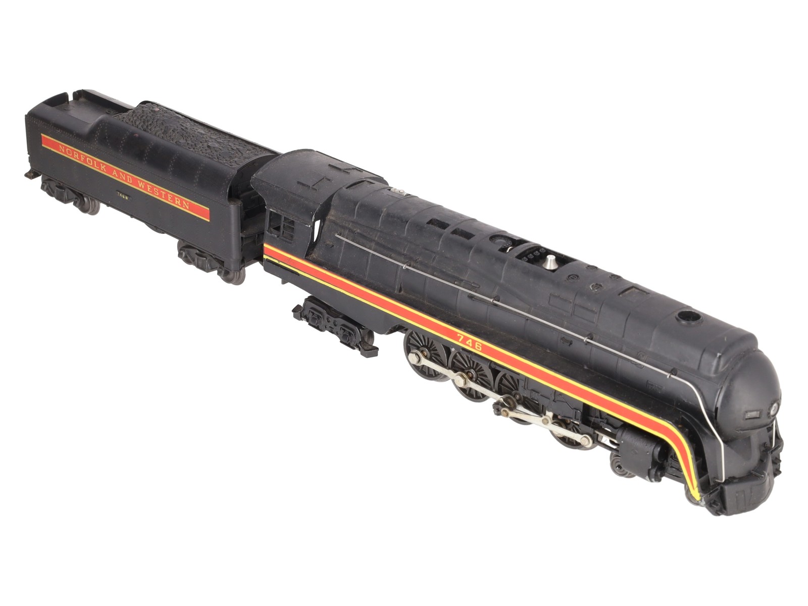 Lionel 746 Vintage O N&W J Class 4-8-4 Steam Locomotive & 746W Tender
