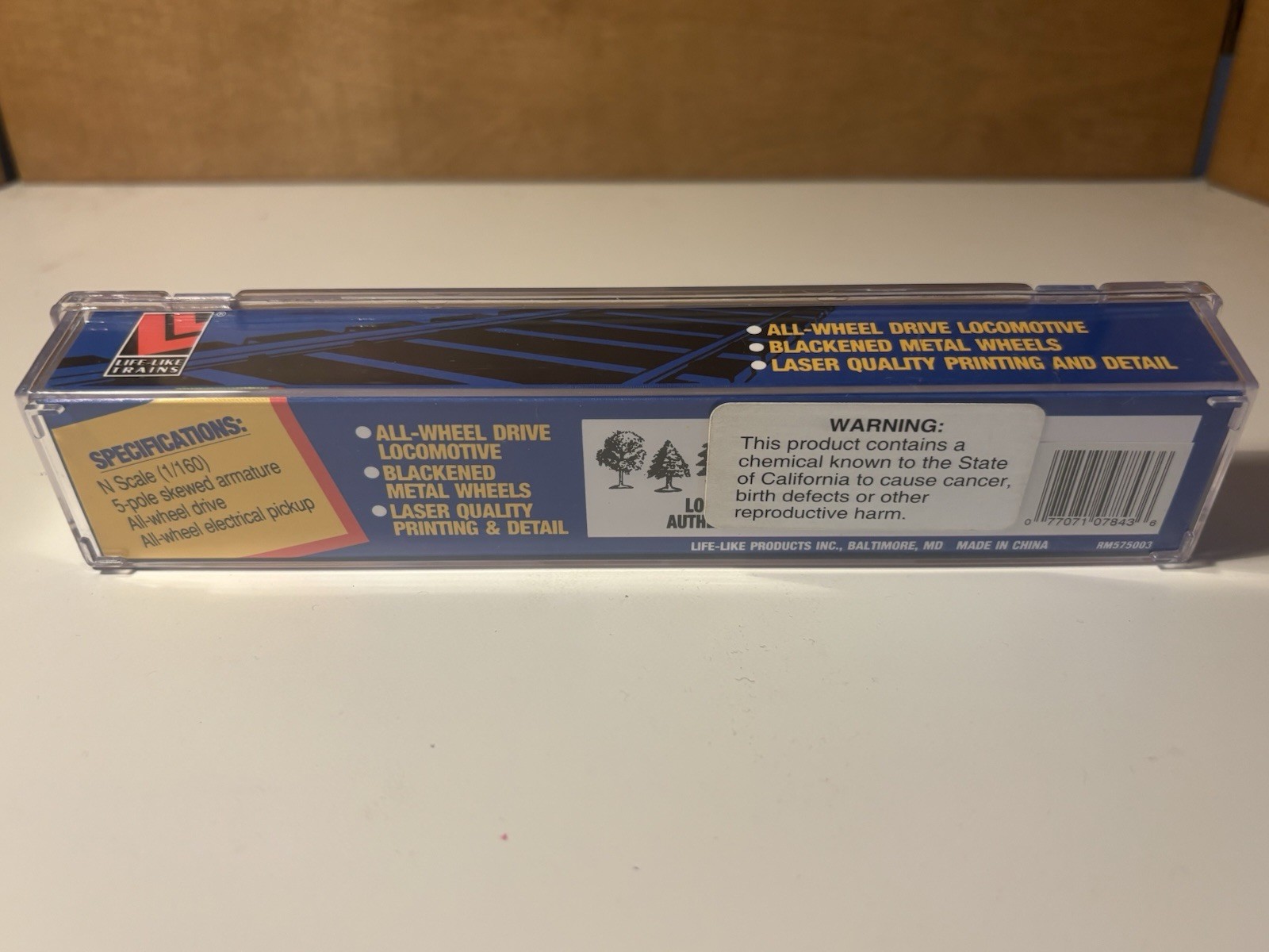 Life-Like 7843 ATSF Santa FE Gp38 Diesel Locomotive 3500 N Scale