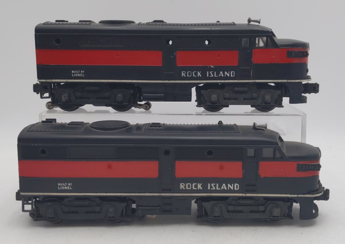 Lionel 2031 Vintage O Rock Island Alco AA Diesel Locomotive Set