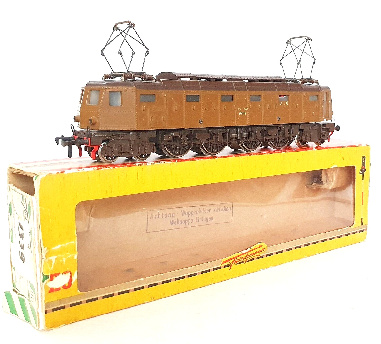 Fleischmann DC HO 1:87 Italy FS E-428 ELECTRIC LOCOMOTIVE Diecast Metal Boxed`58