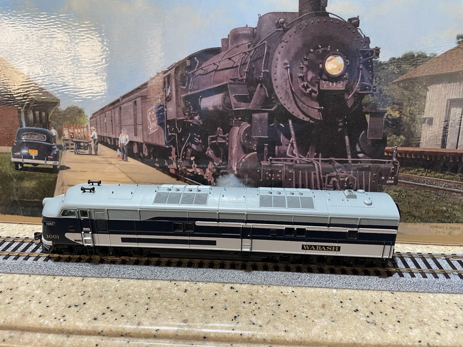 Broadway Limited 750 HO Scale EMD E7A, WABASH #1001 DC/DCC Quanta 3 Sound