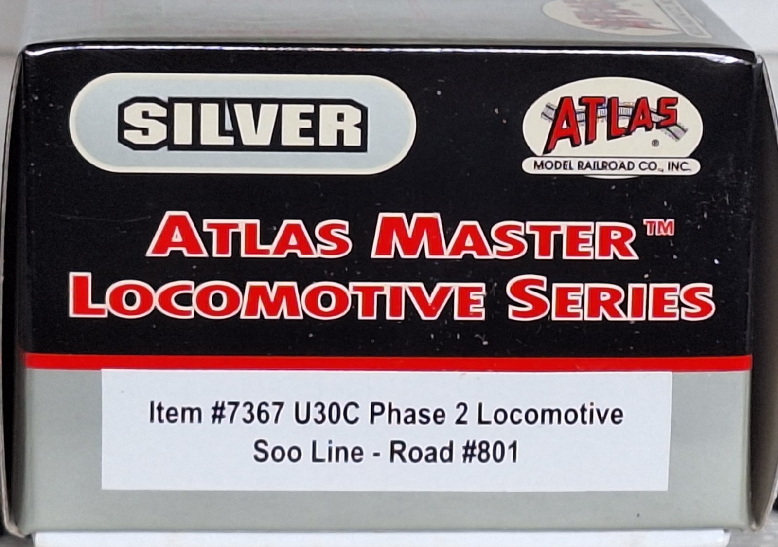Atlas Silver Series 7367 HO U30C Ph 2 Soo Line #801 (Lot 1) New/Factory Sealed
