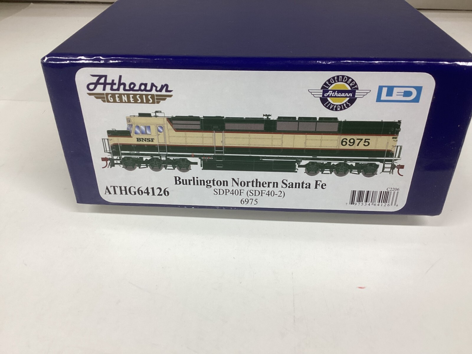 Athearn Genesis G64126 HO scale “BNSF” SPD40F DCC & SOUND READY Rd.#6975