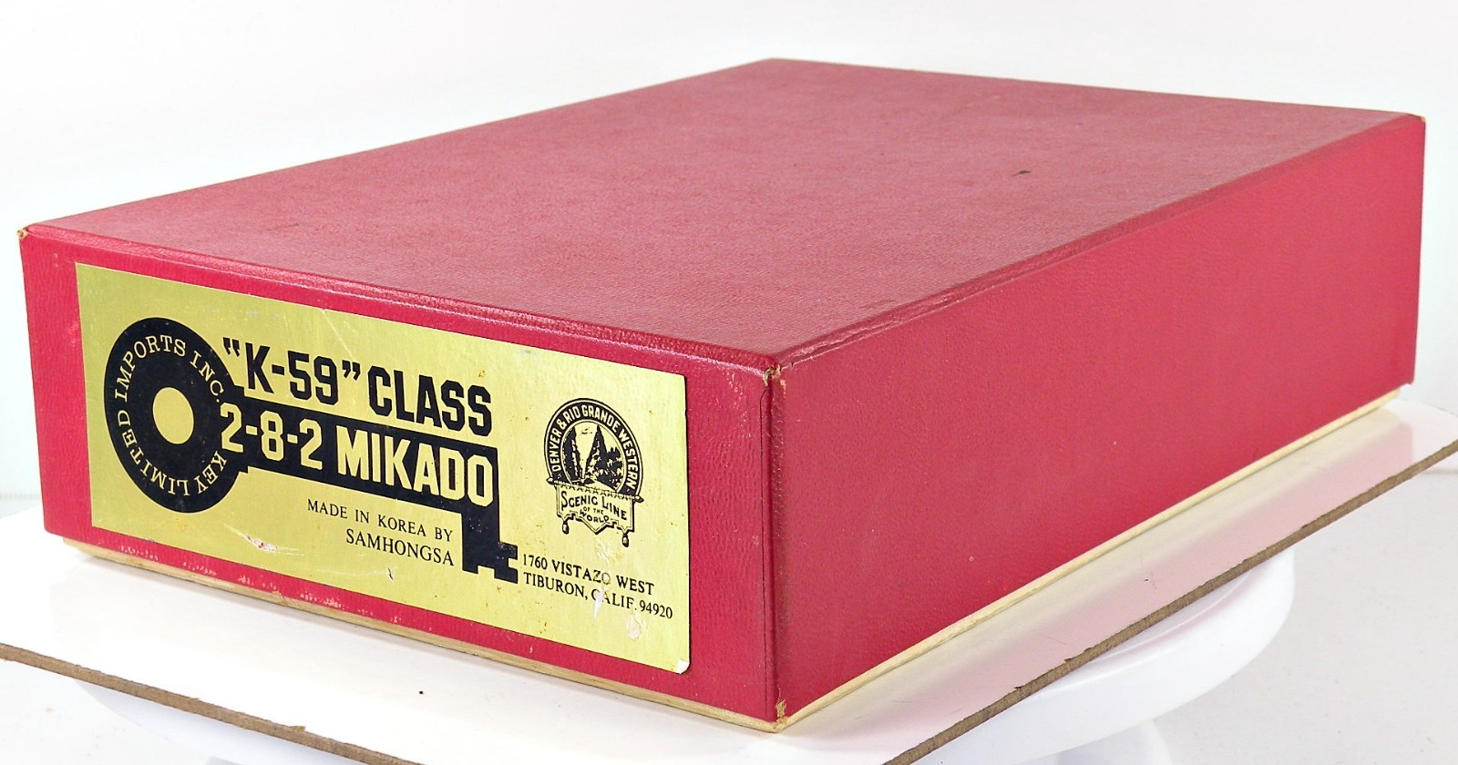 Key Imports Limited Brass HO D&RGW K-59 Class 2-8-2 Mikado Un-Painted