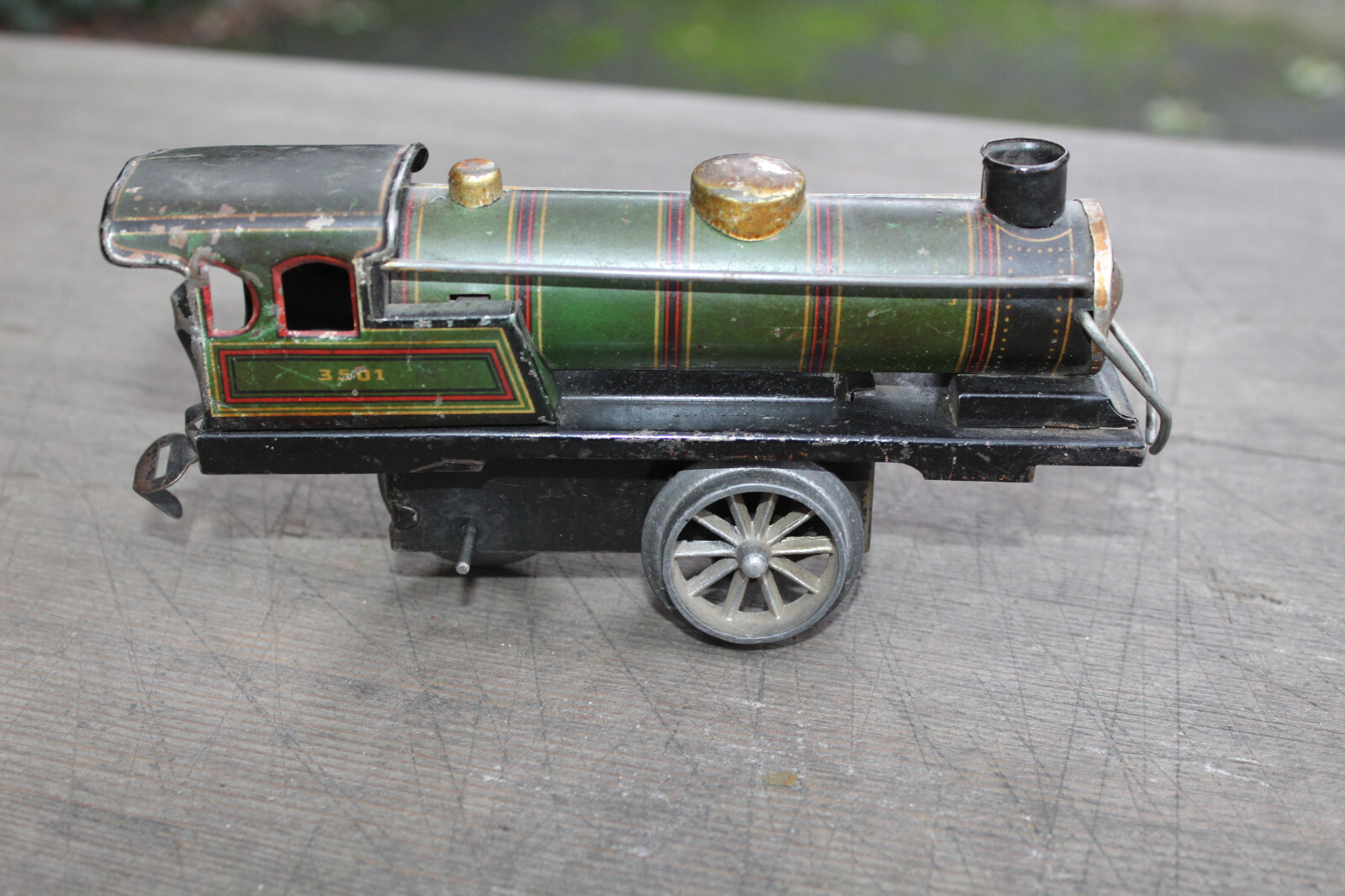 JDN Distler Prewar O Gauge Windup Clockwork #3501 Steam Engine WORKS b2