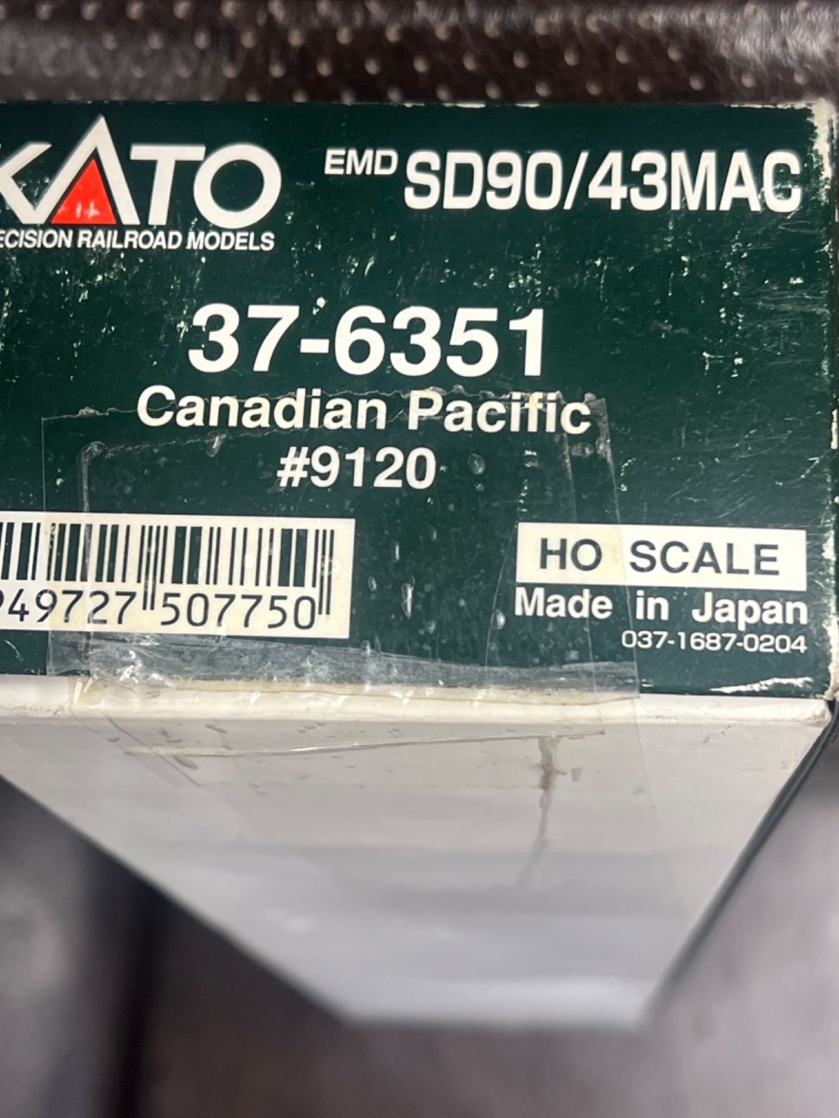 Kato 37-6351 HO Scale Canadian Pacific EMD SD90/43MAC Diesel Locomotive #9120 LN