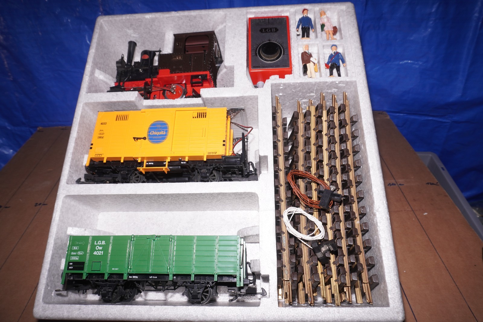 LGB G 20401 Start Set Steam Locomotive Stainz Brown Analog DC in OVP