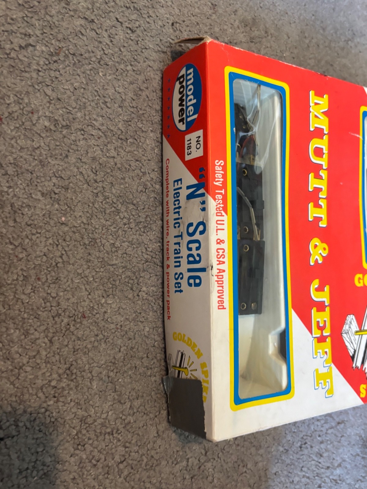 MODEL POWER: “N” Scale Electric Train Set: Golden Spike Series Mutt & Jeff #1183