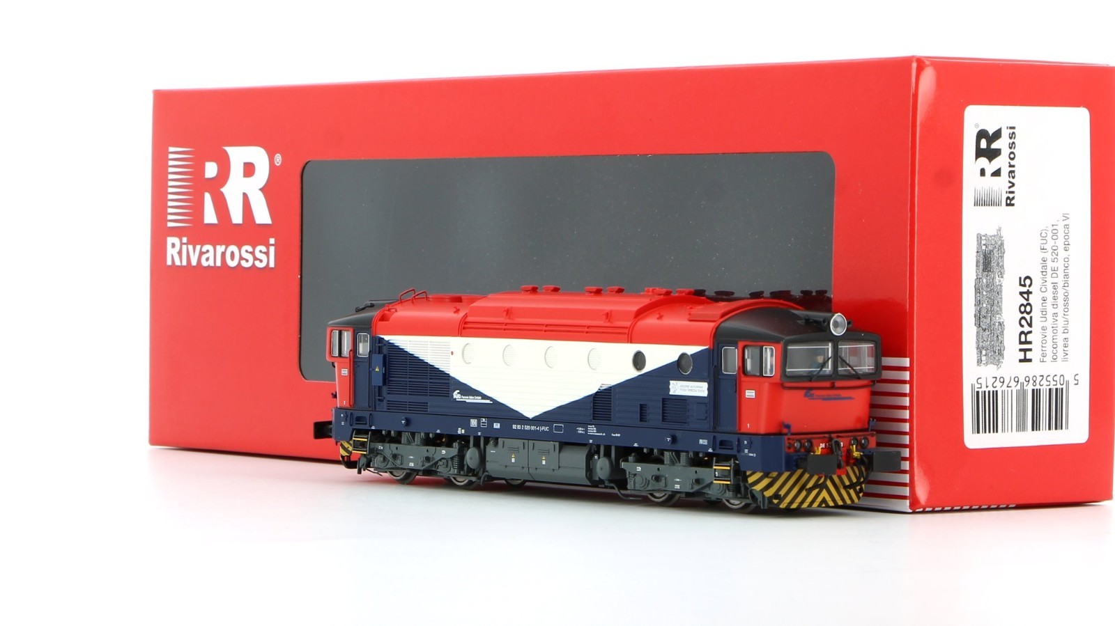 RIVAROSSI HR2845 D520 001 FUC Ferrovie Udine Cividale Blue/Red/White Livery