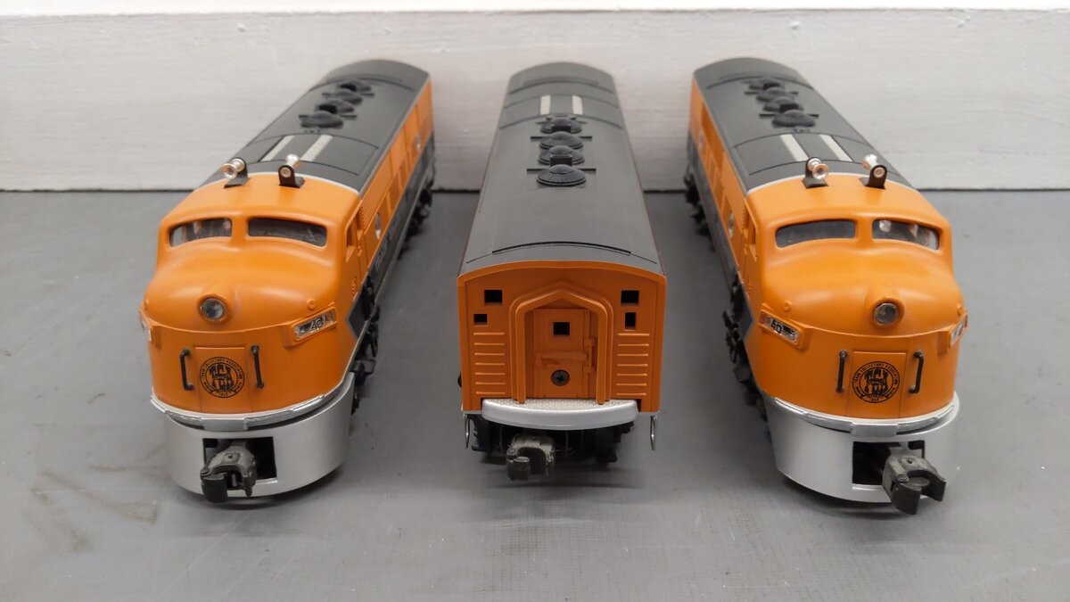 Lionel 6-11737 O Gauge TCA 40th Anniversary F3 ABA Diesel Locomotive Set EX/Box