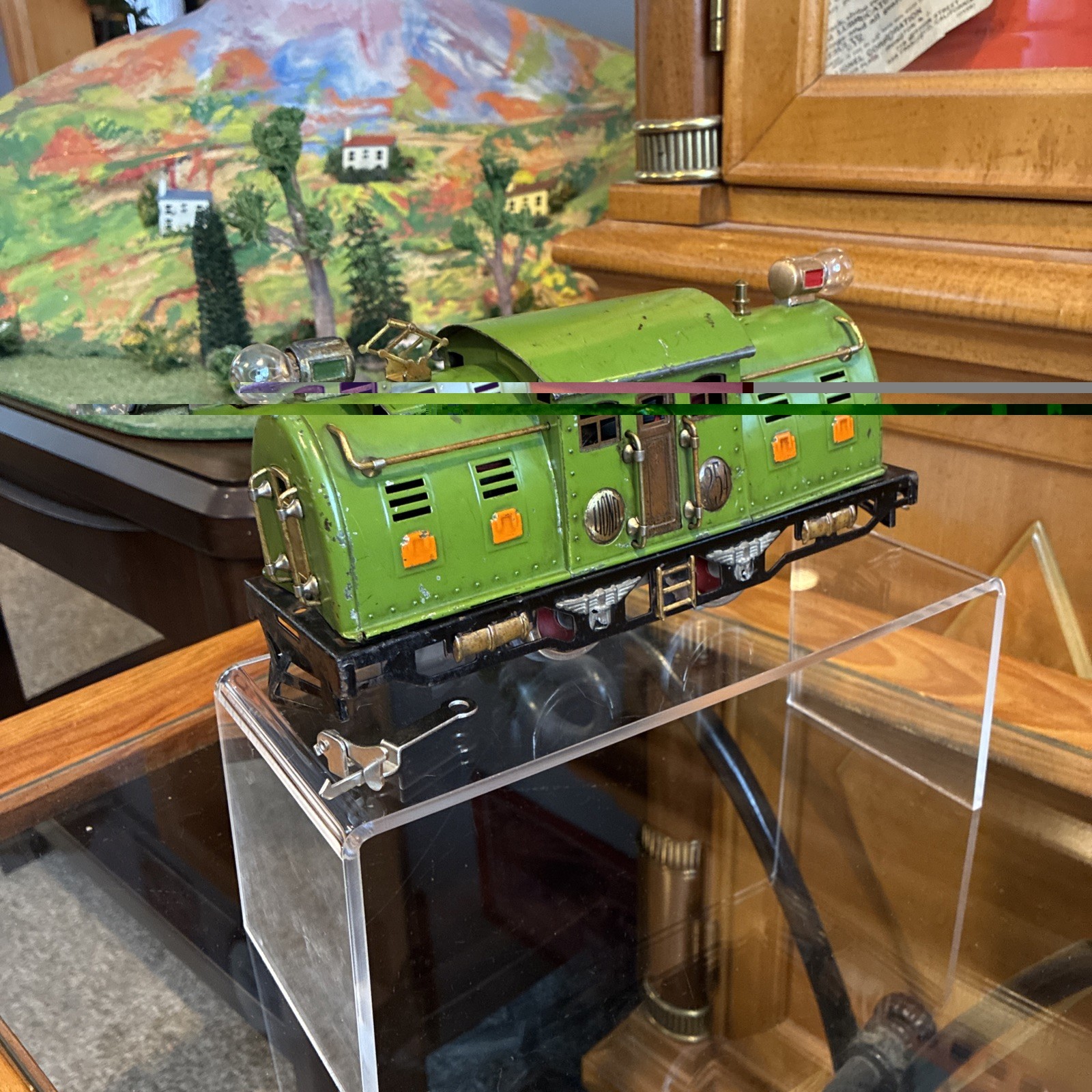 ~Smooth Runner~Lionel Prewar O Gauge 254 (Pea Green) Manual Reverse! SEE VIDEO!