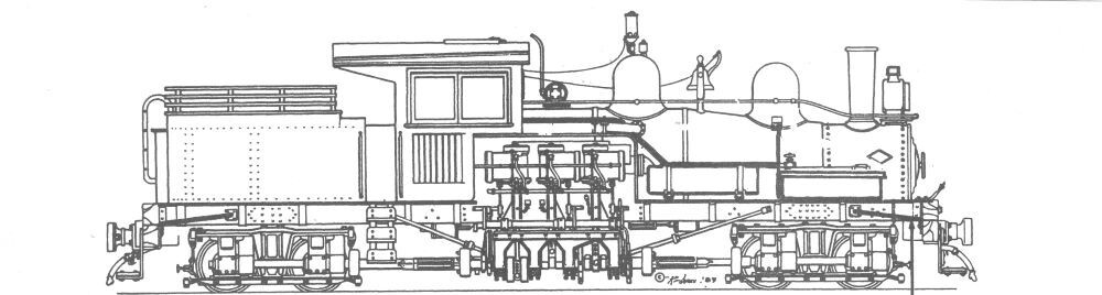 HO/HOn3 ROUNDHOUSE 2 TRUCK SHAY LOCOMOTIVE KIT W/WOOD CAB WISEMAN MODEL SERVICES