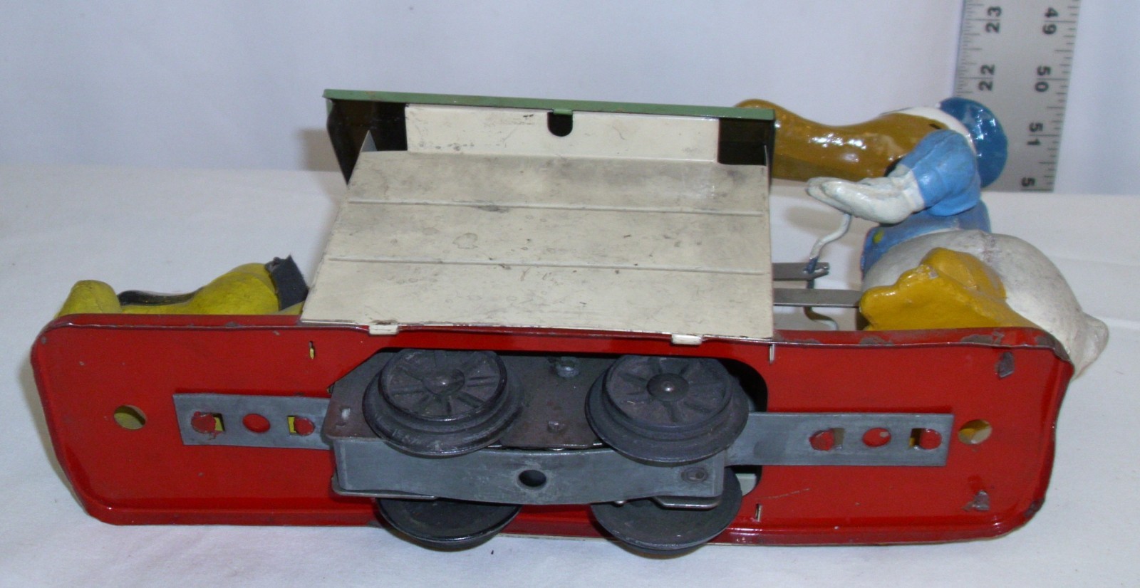 LIONEL WALT DISNEY DONALD DUCK & PLUTO RAIL HAND CAR 1930s