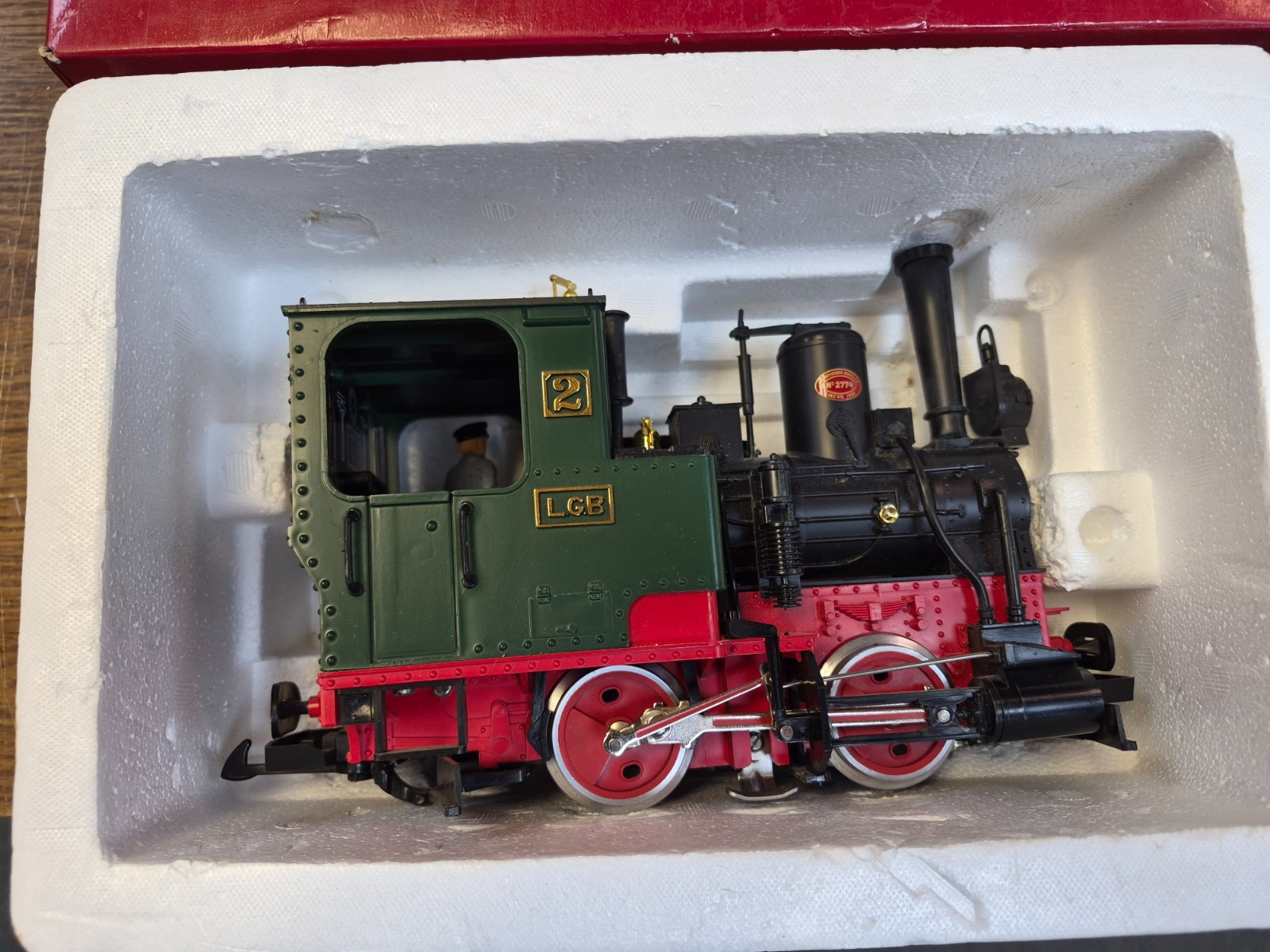 LGB 2010D 0-4-0 STAINZ LOCO SMOKE , LIGHTS , ENGINEER ORIGINAL BOX TESTED