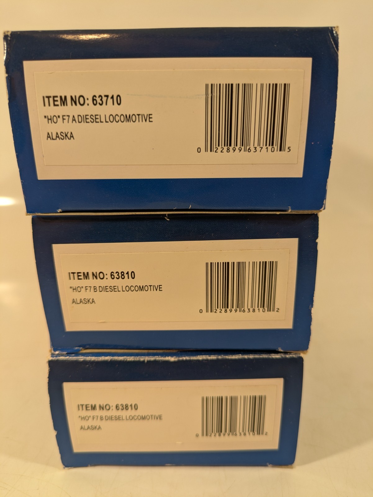 HO EMD F7A/B/B Set ARR Alaska Railroad (All 3 Powered) DC NIB NOS # 63710-810×2